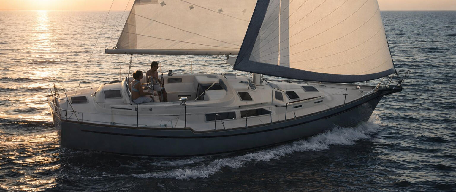 velero clasico reformado con un refit en 2022 para navegacion segura y comoda en las mejores calas de ibiza y formentera